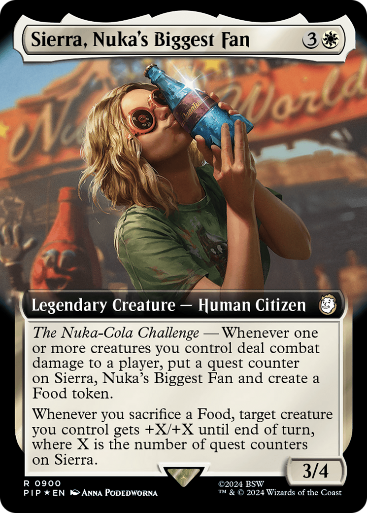 Sierra, Nuka's Biggest Fan (Extended Art) (Surge Foil) [Fallout] | Mindsight Gaming