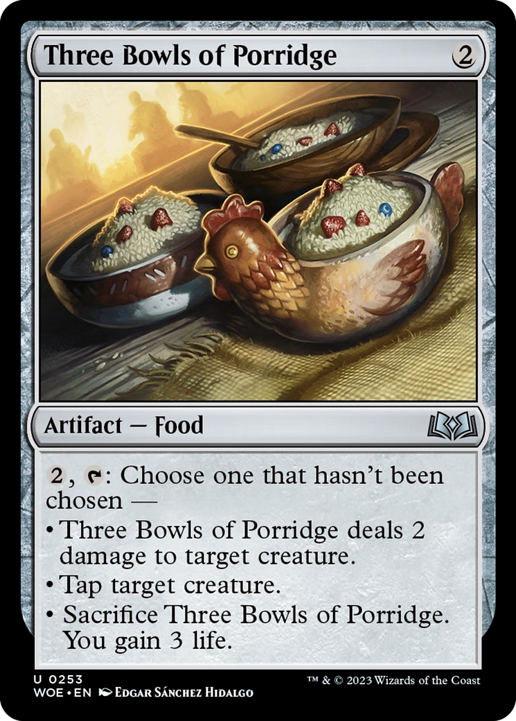 Three Bowls of Porridge [Wilds of Eldraine] | Mindsight Gaming