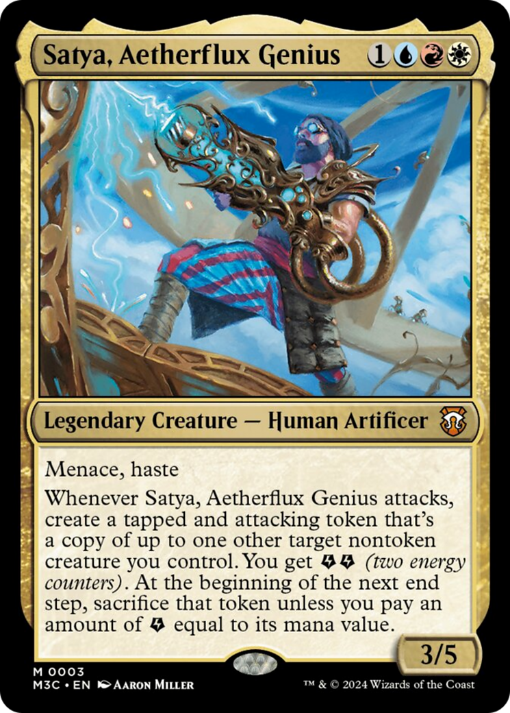 Satya, Aetherflux Genius [Modern Horizons 3 Commander] | Mindsight Gaming