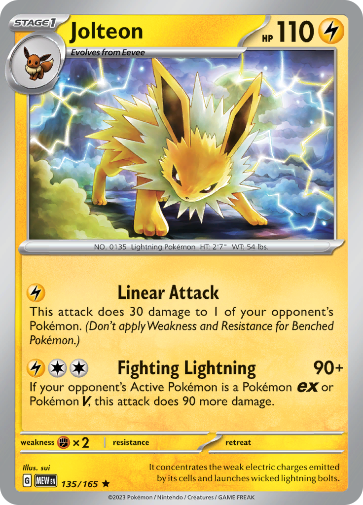 Jolteon (135/165) [Scarlet & Violet 151] | Mindsight Gaming