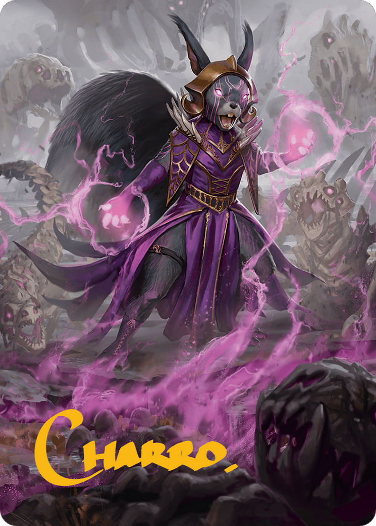 Liliana of the Dark Realms Art Card (Gold-Stamped Signature) [Bloomburrow Art Series] | Mindsight Gaming