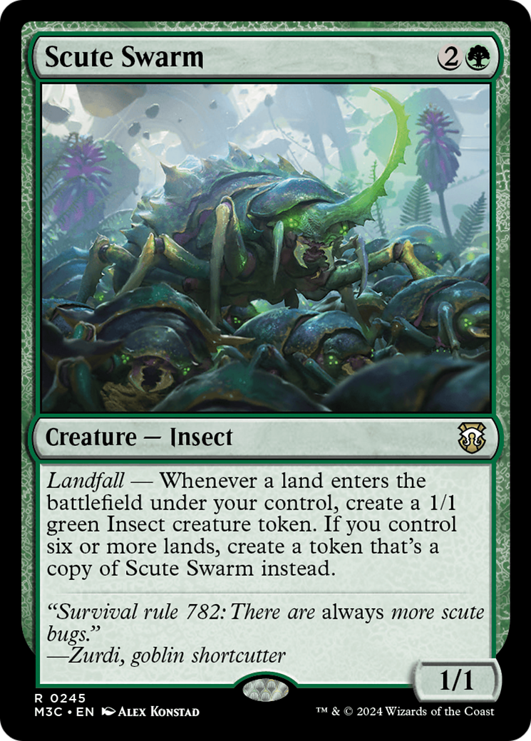 Scute Swarm (Ripple Foil) [Modern Horizons 3 Commander] | Mindsight Gaming