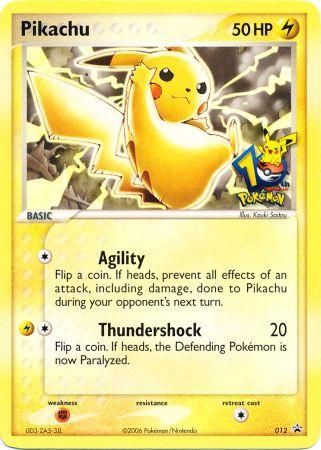 Pikachu (012) (10th Anniversary Promo) [Miscellaneous Cards] | Mindsight Gaming