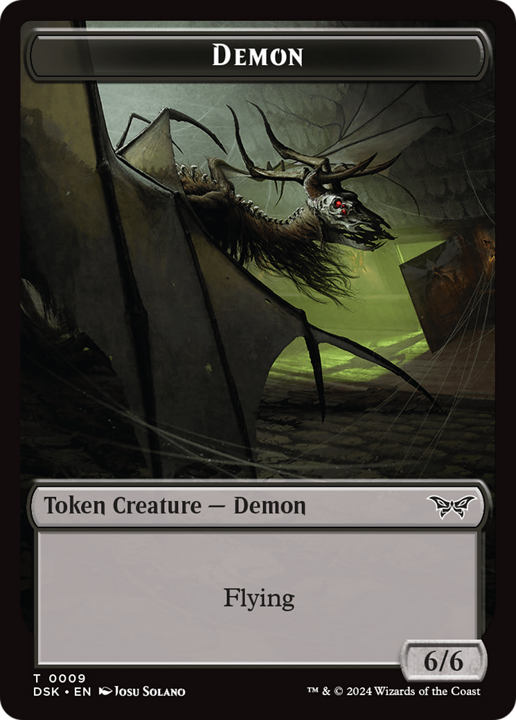 Demon Token [Duskmourn: House of Horror Tokens] | Mindsight Gaming