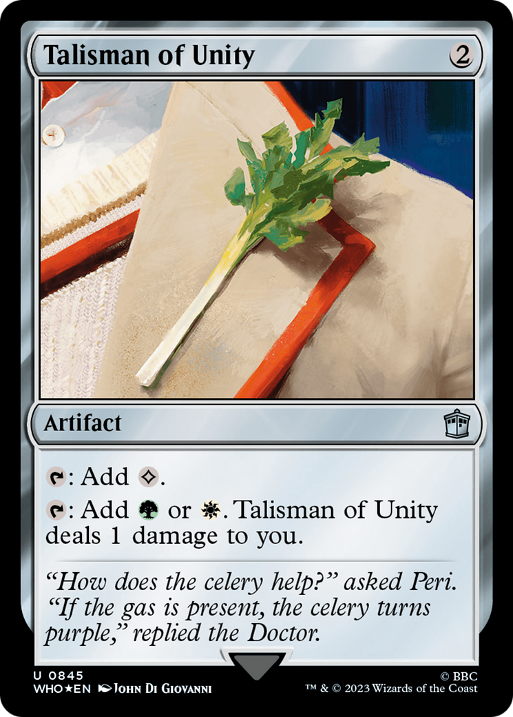 Talisman of Unity (Surge Foil) [Doctor Who] | Mindsight Gaming