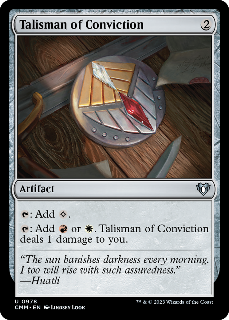 Talisman of Conviction [Commander Masters] | Mindsight Gaming