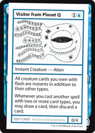 Visitor from Planet Q (2021 Edition) [Mystery Booster Playtest Cards] | Mindsight Gaming