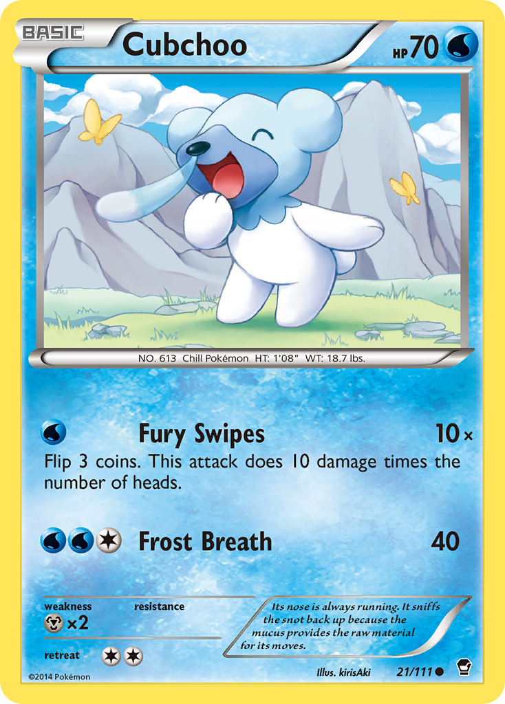 Cubchoo (21/111) [XY: Furious Fists] | Mindsight Gaming