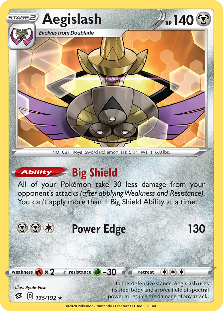 Aegislash (135/192) [Sword & Shield: Rebel Clash] | Mindsight Gaming