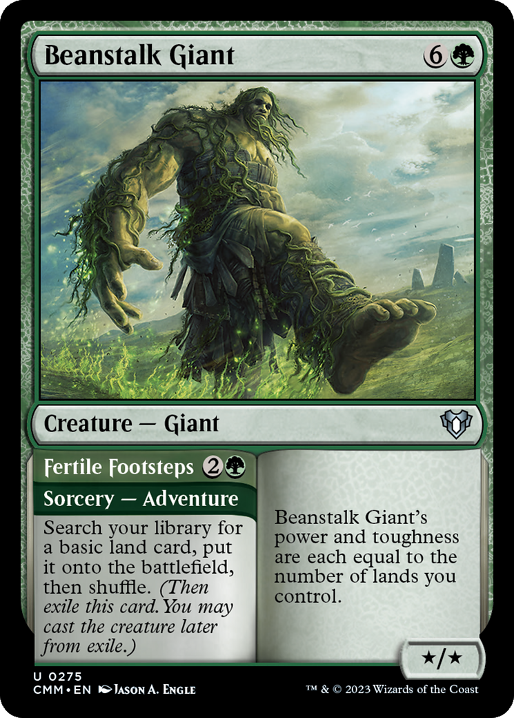 Beanstalk Giant // Fertile Footsteps [Commander Masters] | Mindsight Gaming