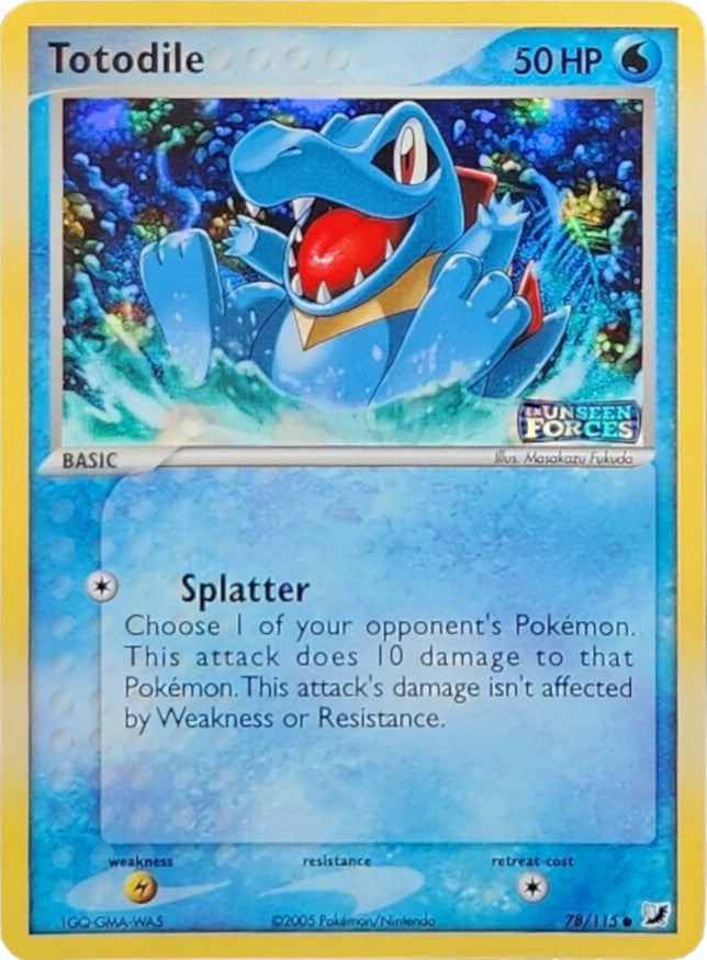 Totodile (78/115) (Stamped) [EX: Unseen Forces] | Mindsight Gaming