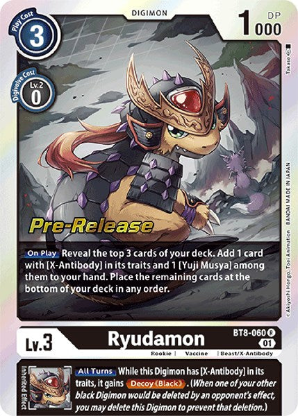 Ryudamon [BT8-060] [New Awakening Pre-Release Cards] | Mindsight Gaming