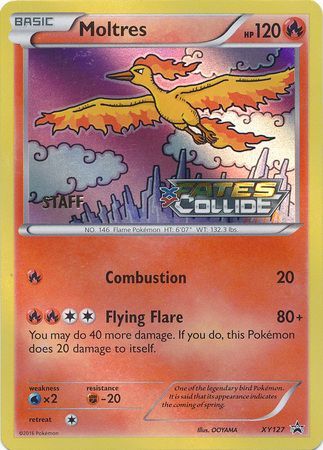 Moltres (XY127) (Staff) [XY: Black Star Promos] | Mindsight Gaming