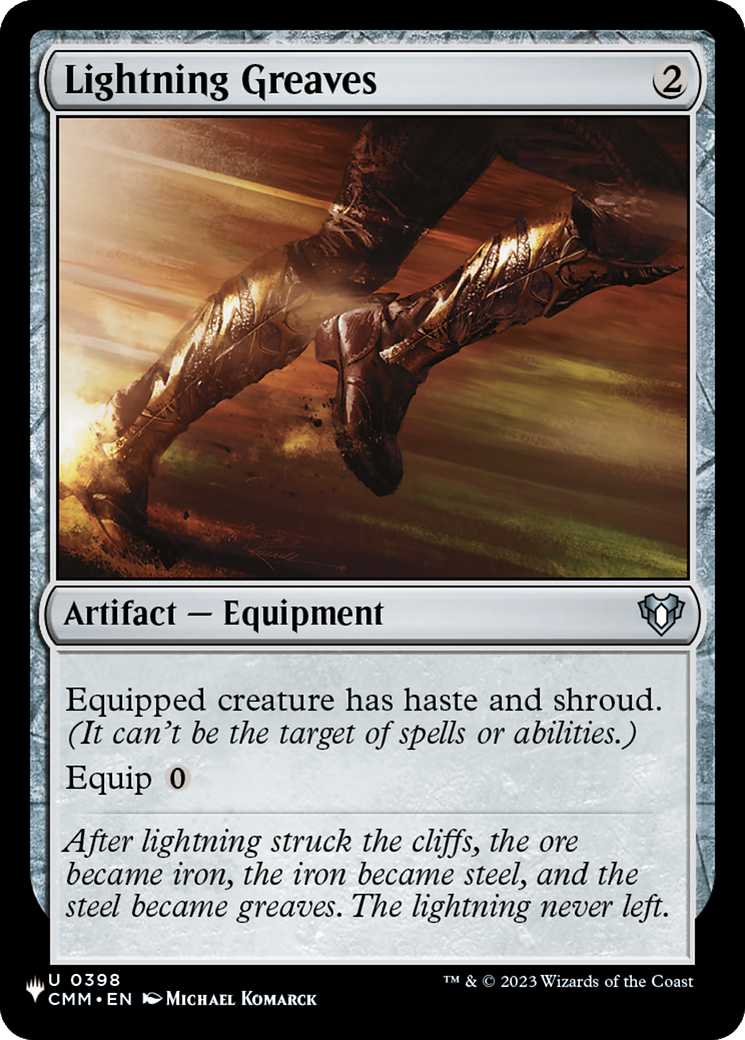 Lightning Greaves (CMM) [The List] | Mindsight Gaming