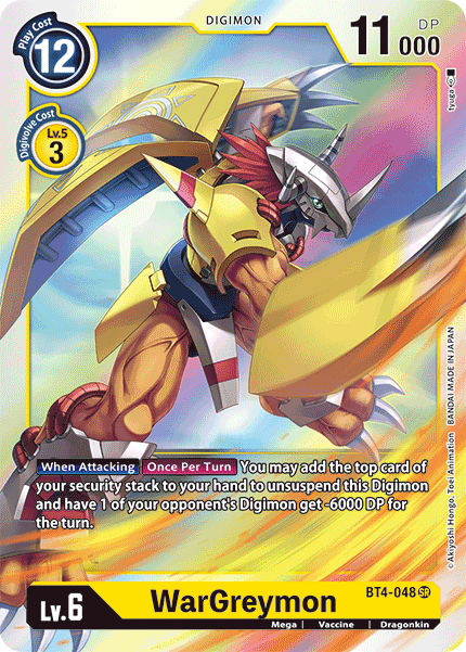 WarGreymon [BT4-048] [Great Legend] | Mindsight Gaming