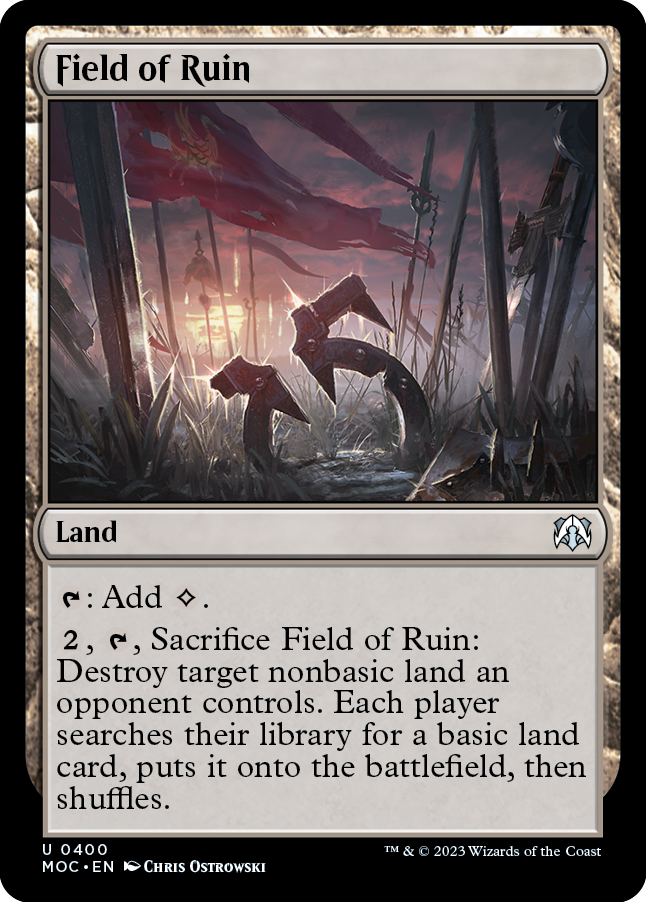 Field of Ruin [March of the Machine Commander] | Mindsight Gaming