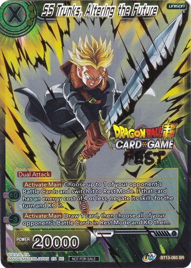 SS Trunks, Altering the Future (Card Game Fest 2022) (BT13-093) [Tournament Promotion Cards] | Mindsight Gaming