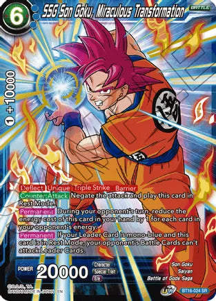 SSG Son Goku, Miraculous Transformation (BT16-024) [Realm of the Gods] | Mindsight Gaming