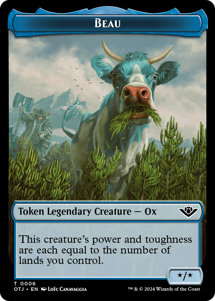 Beau // Plot Double-Sided Token [Outlaws of Thunder Junction Tokens] | Mindsight Gaming