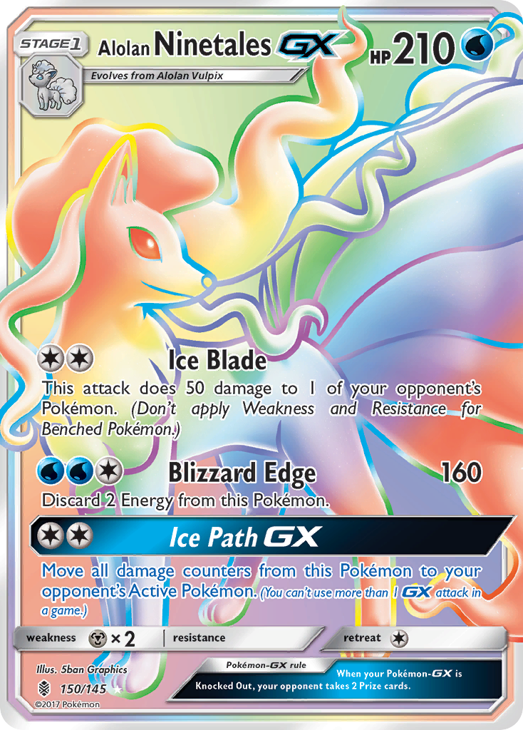 Alolan Ninetales GX (150/145) [Sun & Moon: Guardians Rising] | Mindsight Gaming