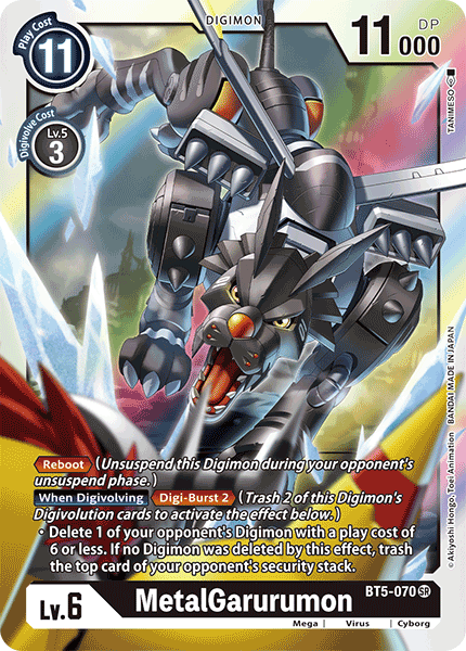 MetalGarurumon [BT5-070] [Battle of Omni] | Mindsight Gaming