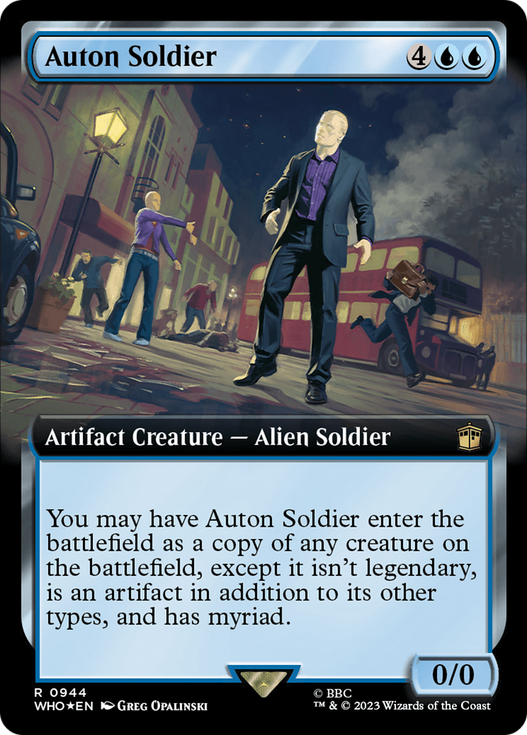Auton Soldier (Extended Art) (Surge Foil) [Doctor Who] | Mindsight Gaming
