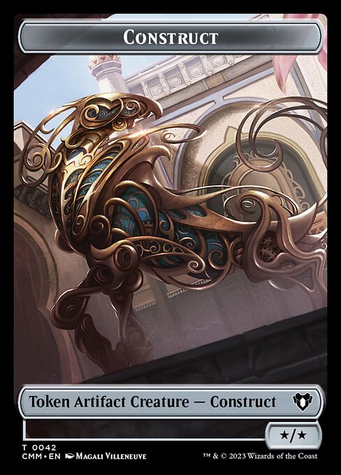 Treasure // Construct (0042) Double-Sided Token [Commander Masters Tokens] | Mindsight Gaming