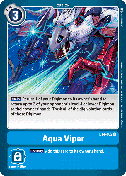 Aqua Viper [BT4-102] [Great Legend] | Mindsight Gaming