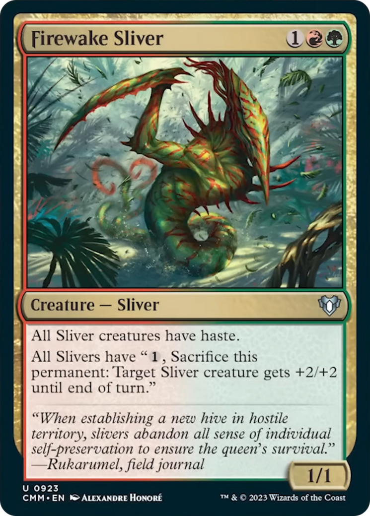 Firewake Sliver [Commander Masters] | Mindsight Gaming