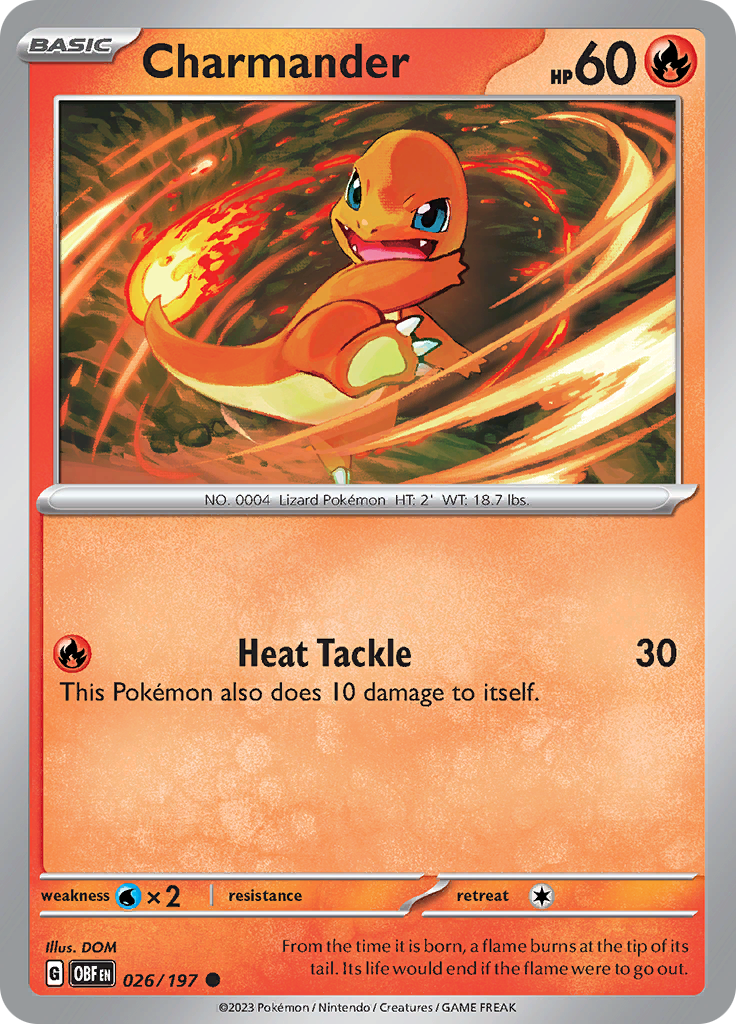 Charmander (026/197) [Scarlet & Violet: Obsidian Flames] | Mindsight Gaming