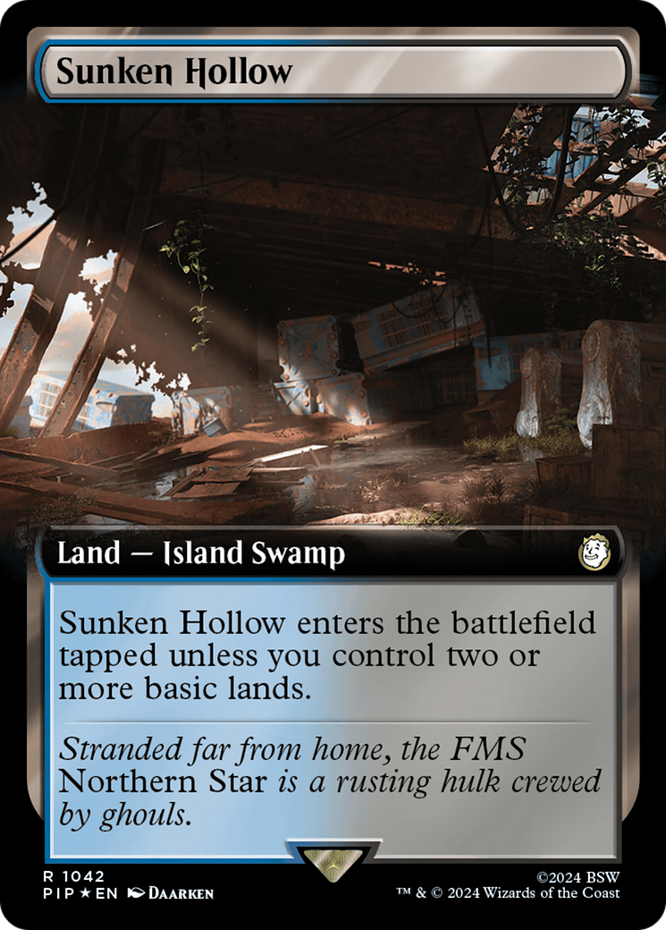 Sunken Hollow (Extended Art) (Surge Foil) [Fallout] | Mindsight Gaming