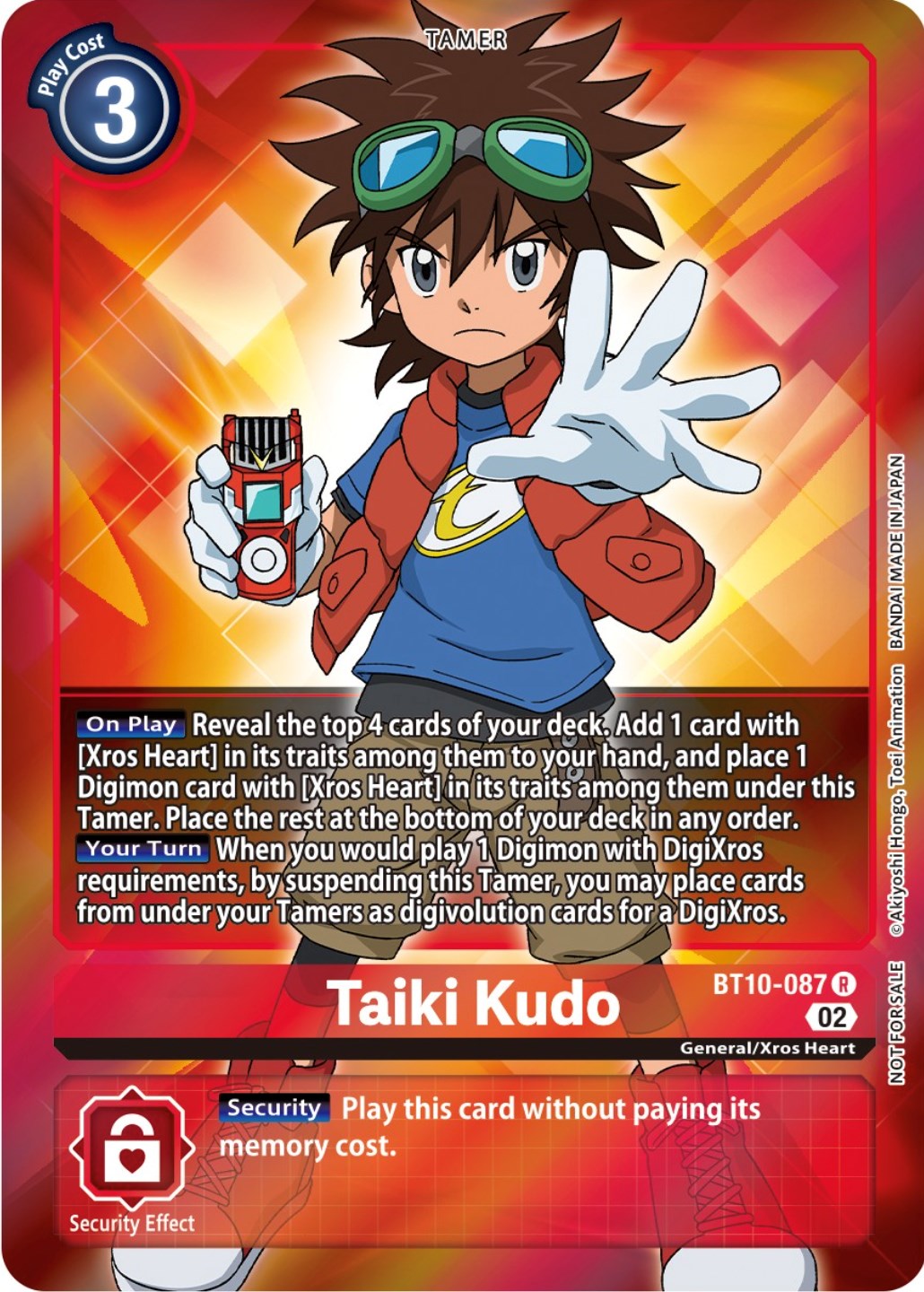 Taiki Kudo [BT10-087] (Box Topper) [Xros Encounter] | Mindsight Gaming