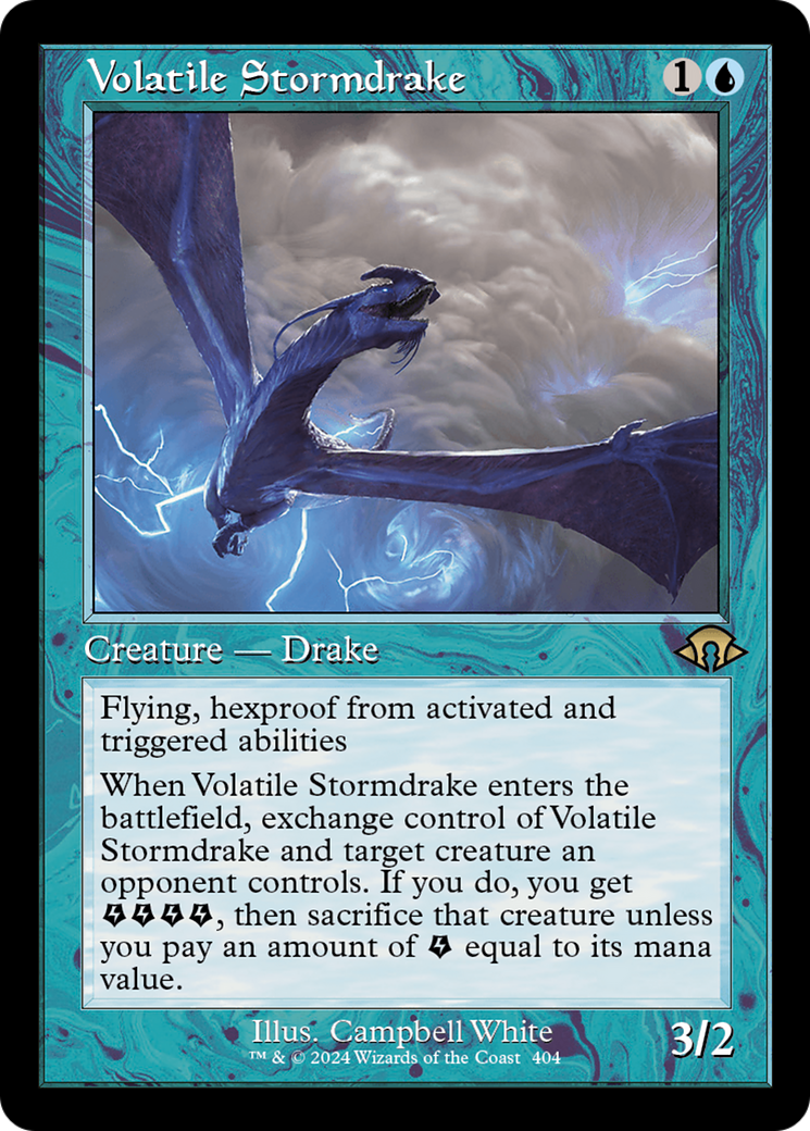 Volatile Stormdrake (Retro) [Modern Horizons 3] | Mindsight Gaming