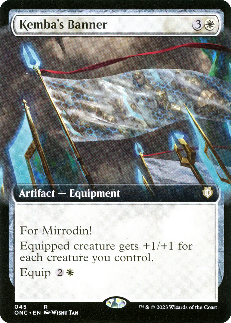 Kemba's Banner (Extended Art) [Phyrexia: All Will Be One Commander] | Mindsight Gaming