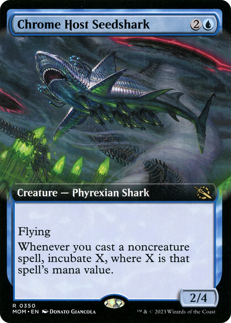 Chrome Host Seedshark (Extended Art) [March of the Machine] | Mindsight Gaming