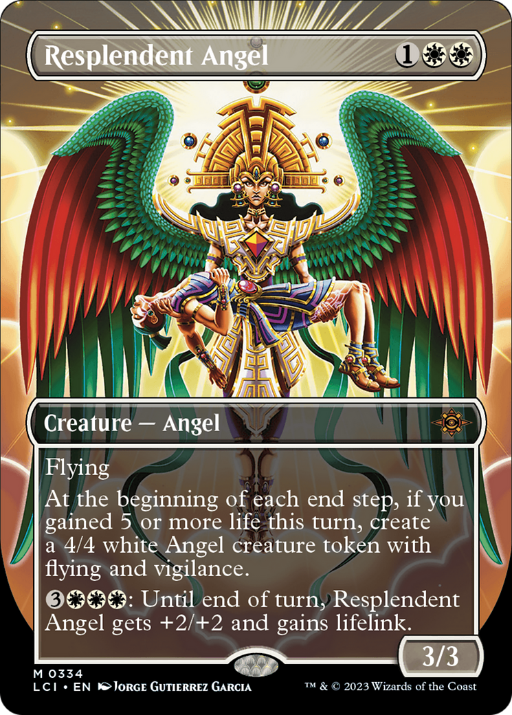 Resplendent Angel (Borderless) [The Lost Caverns of Ixalan] | Mindsight Gaming