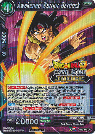 Awakened Warrior Bardock (BT3-110) [Judge Promotion Cards] | Mindsight Gaming