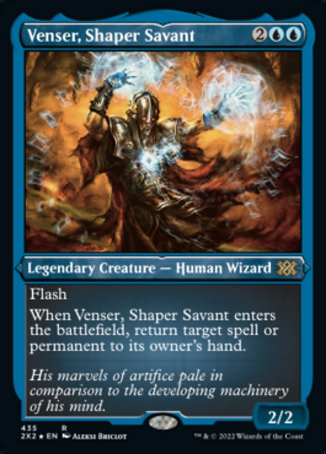 Venser, Shaper Savant (Foil Etched) [Double Masters 2022] | Mindsight Gaming