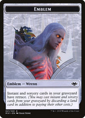 Elemental (008) // Wrenn and Six Emblem (021) Double-Sided Token [Modern Horizons Tokens] | Mindsight Gaming