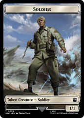 Soldier // Beast Double-Sided Token [Doctor Who Tokens] | Mindsight Gaming