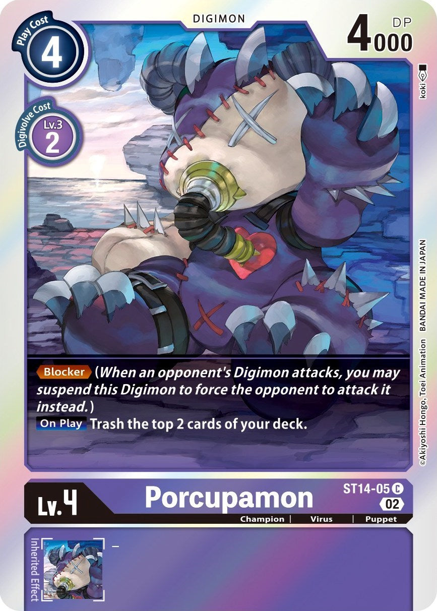 Porcupamon [ST14-05] [Starter Deck: Beelzemon Advanced Deck Set] | Mindsight Gaming