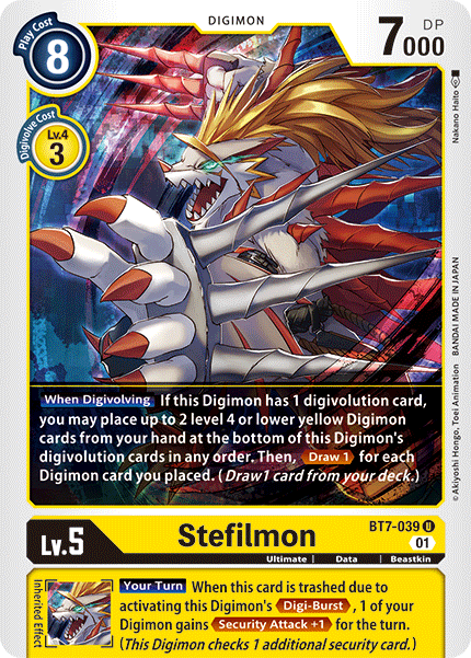 Stefilmon [BT7-039] [Next Adventure] | Mindsight Gaming