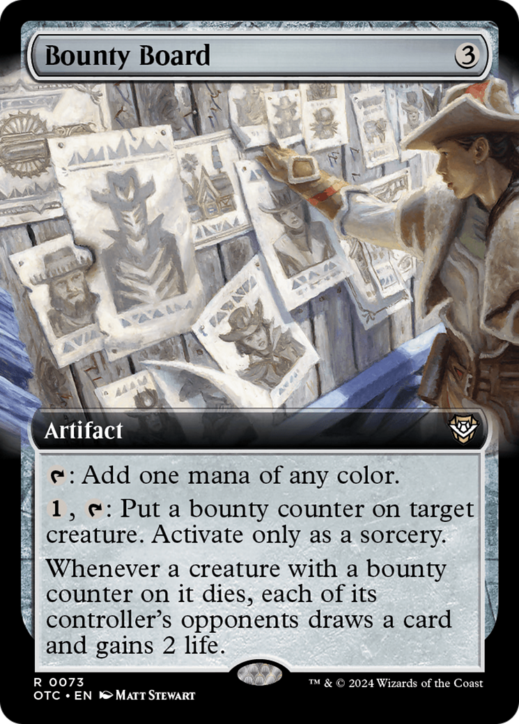 Bounty Board (Extended Art) [Outlaws of Thunder Junction Commander] | Mindsight Gaming