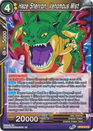 Haze Shenron, Venomous Mist (BT10-117) [Rise of the Unison Warrior 2nd Edition] | Mindsight Gaming