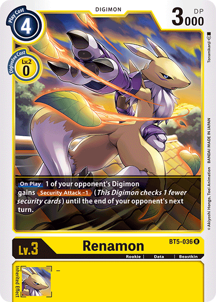 Renamon [BT5-036] [Battle of Omni] | Mindsight Gaming