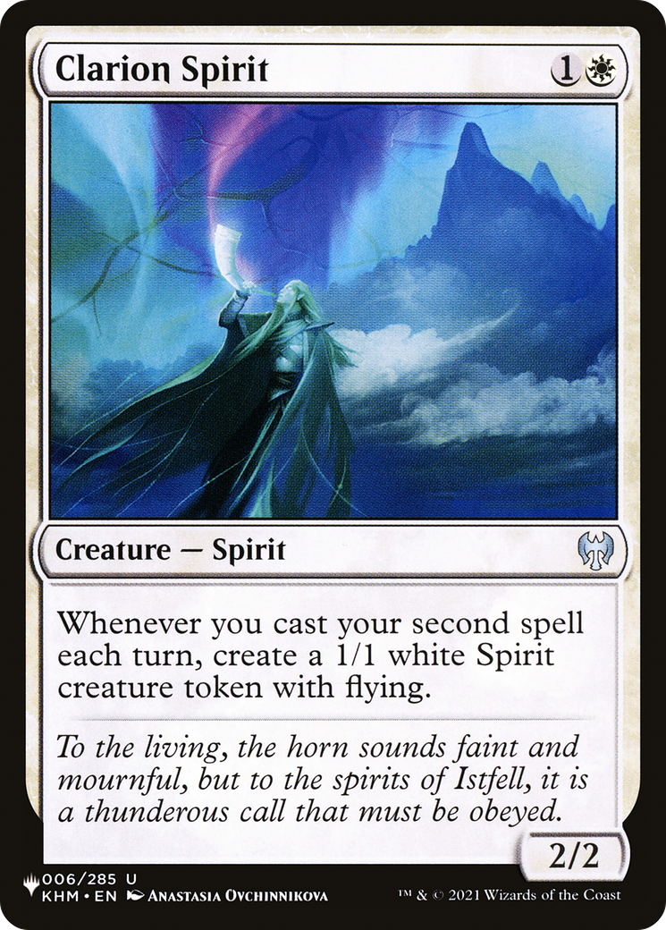 Clarion Spirit [The List] | Mindsight Gaming