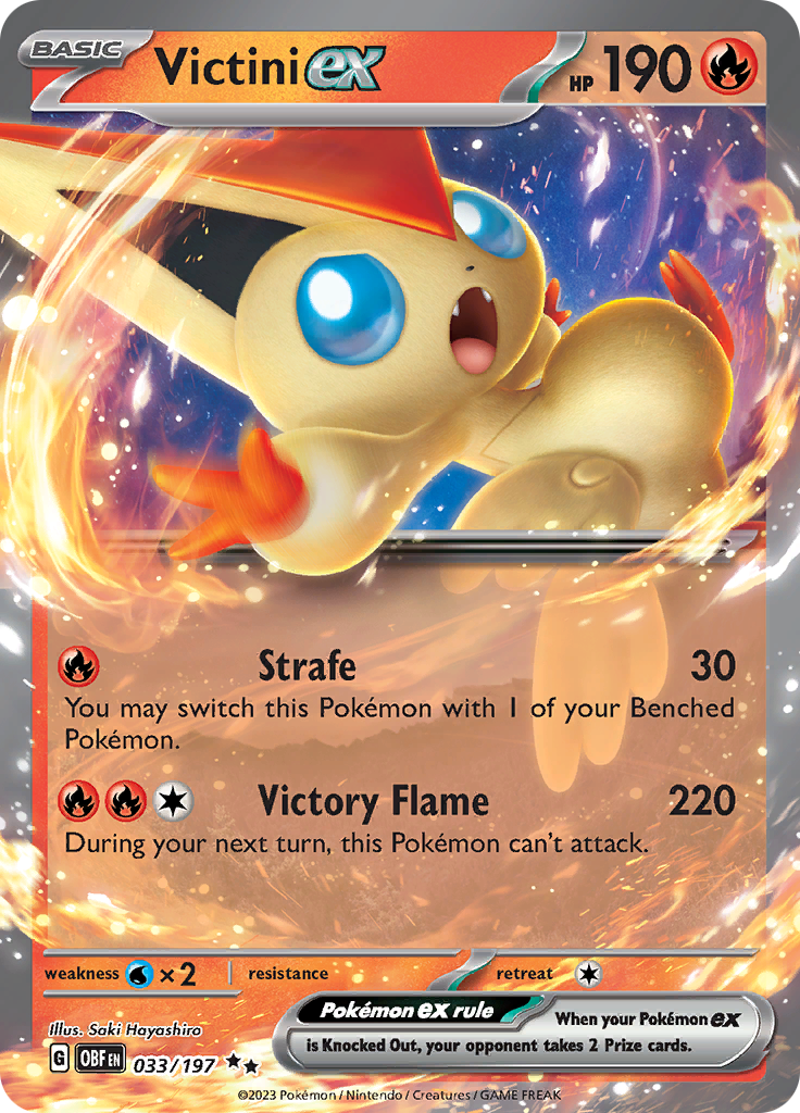 Victini ex (033/197) [Scarlet & Violet: Obsidian Flames] | Mindsight Gaming