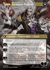 Sorin of House Markov // Sorin, Ravenous Neonate (Borderless) (Textured Foil) [Modern Horizons 3] | Mindsight Gaming