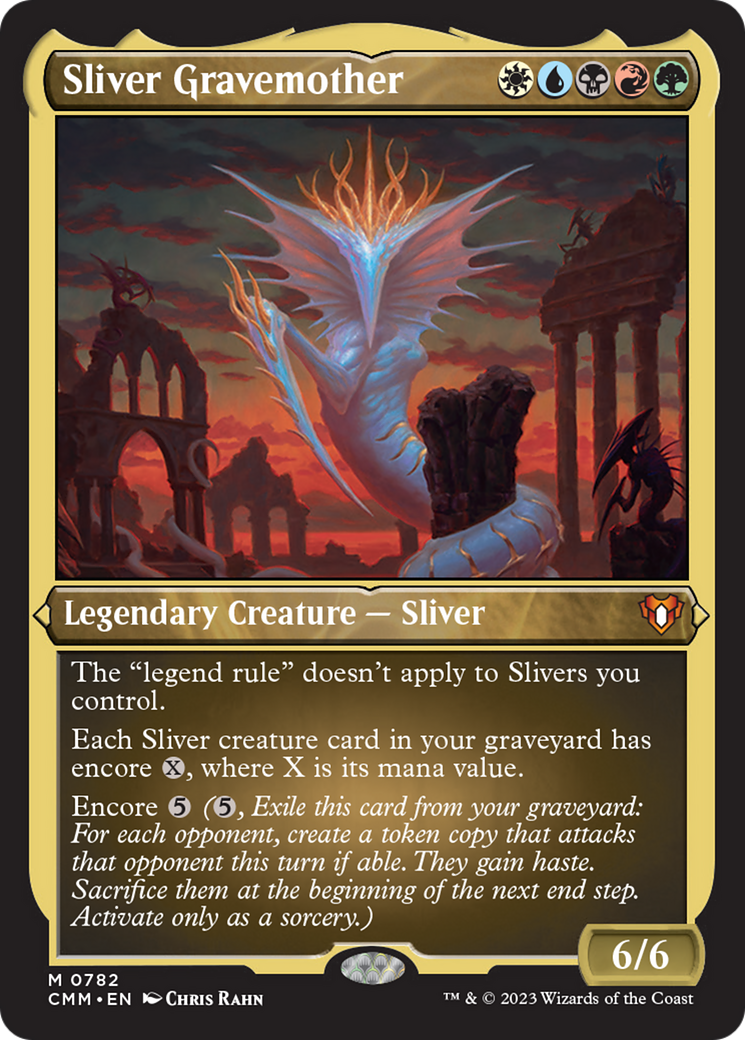 Sliver Gravemother (Display Commander) (Foil Etched) [Commander Masters] | Mindsight Gaming