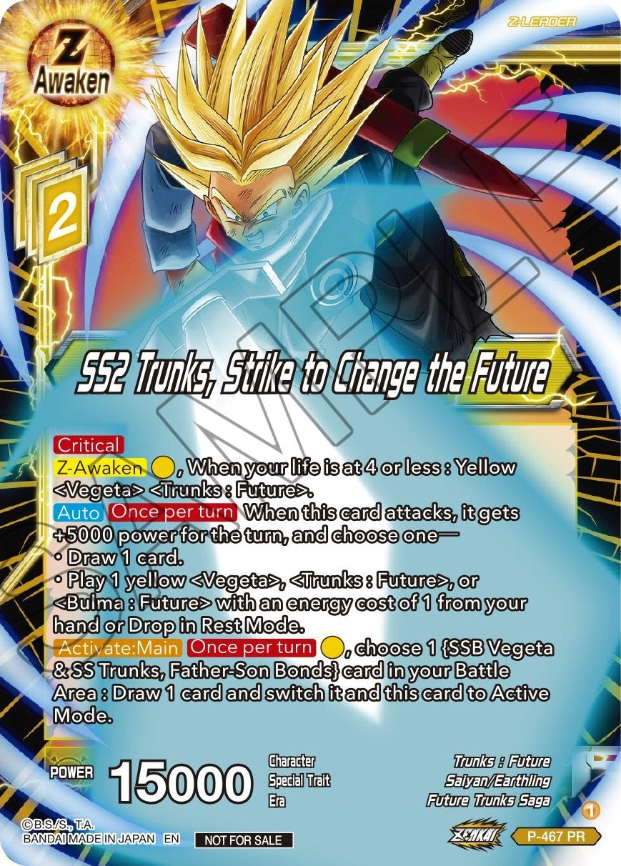 SS2 Trunks, Strike to Change the Future (Z03 Dash Pack) (P-467) [Promotion Cards] | Mindsight Gaming